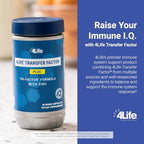 4Life Transfer Factor Plus - Support with Zinc, Super Mushroom Blend (Maitake, Shiitake, Agaricus), and Colostrum & Egg Yolk Extracts - 60 Capsules