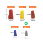 1000 Pcs Gray Wire Caps Electrical, Insulating Insert Twist Nuts on Wire Connectors (AWG 22-16)