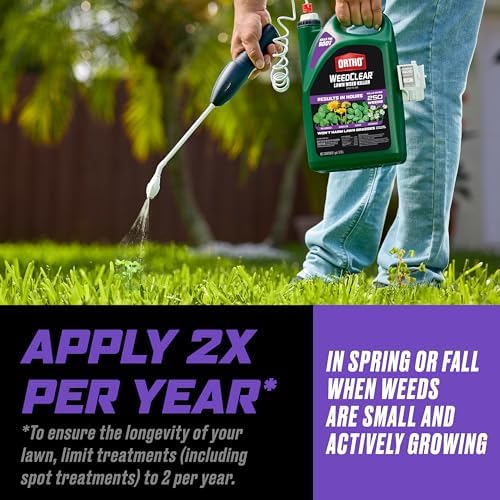 Ortho WeedClear Lawn Weed Killer Ready-to-Use1 with Comfort Wand (South), Kills Dandelion and Clover, 1 gal.