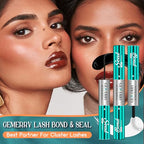 GEMERRY Lash Bond and Seal Waterproof Sensitive Eyes-Friendly Lash Cluster Glue New Upgraded Formula 12 ml Bond and Seal Lash Glue Strong Hold Eyelash Glue for Self Use at Home