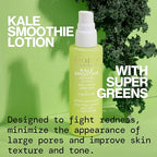 Pacifica Kale Smoothie Face Lotion, Refining Skincare, Face Moisturizer, Niacinamide, Vitamin C and E, Minimize Pores, Face Serum, For All Skin Types, Oily, Combination, Vegan, 1.7 fl oz (1 Count