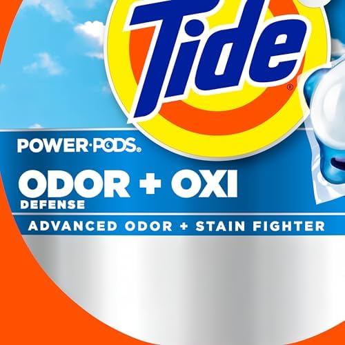 Tide Ultra OXI Power PODS with Odor Eliminators Laundry Detergent Pacs 32 Count For Visible and Invisible Dirt