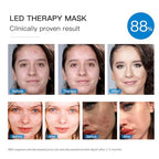 Red Light Therapy Mask for Face, Blue Red LED Light Therapy Device, 7+1 Colors LED Facial Skin Care Mask At Home, USB Rechargeable,Portable