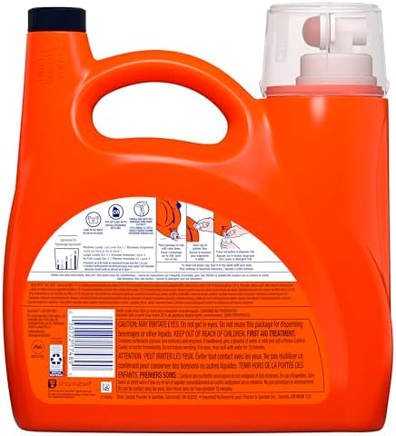 Tide Ultra Oxi Boost Liquid Laundry Detergent, 92 fl oz, 65 Loads, Advanced Stain Remover, Laundry Detergent Liquid with Extra Oxi Power