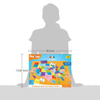 Imagimake Mapology USA Map with Capitals | Learning States and Capitals | US Geography Toys for Ages 8-13 | Jigsaw Puzzles for Kids Ages 8-10 | Educational Back to School Gifts for Kids Age 5-7 & 9-12