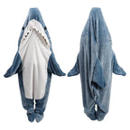 inkArts Shark Blanket Hoodie - Adult Shark Sleeping Bag & Cozy Flannel Hoodie
