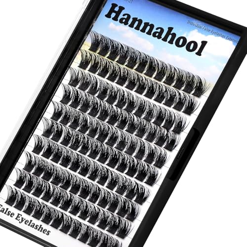 Large Tray,10-20mm to Choose DIY Eye Lashes Extensions 120 Cluster Wide Stem Eyelashes Soft and Lightweight Individual False Eyelashes Dramatic Look (8mm)