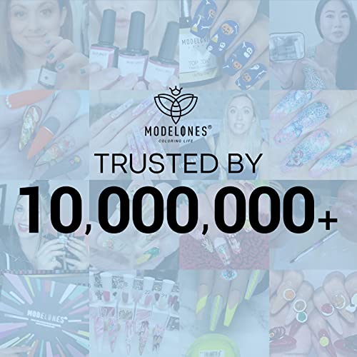 Modelones Dip Powder Clear Color, Nail Dipping Powder French Nail Art, 28+ Long-Lasting Build Powder Pro System Salon DIY at Home No Needed Lamp Cured
