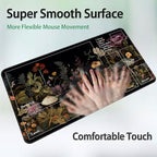 Magic TCG Rubber Playmat - Tabletop Card Playmat with Smooth Surface, Inked Game Mat with Zones, Battle Game, Wildflower Mushroom