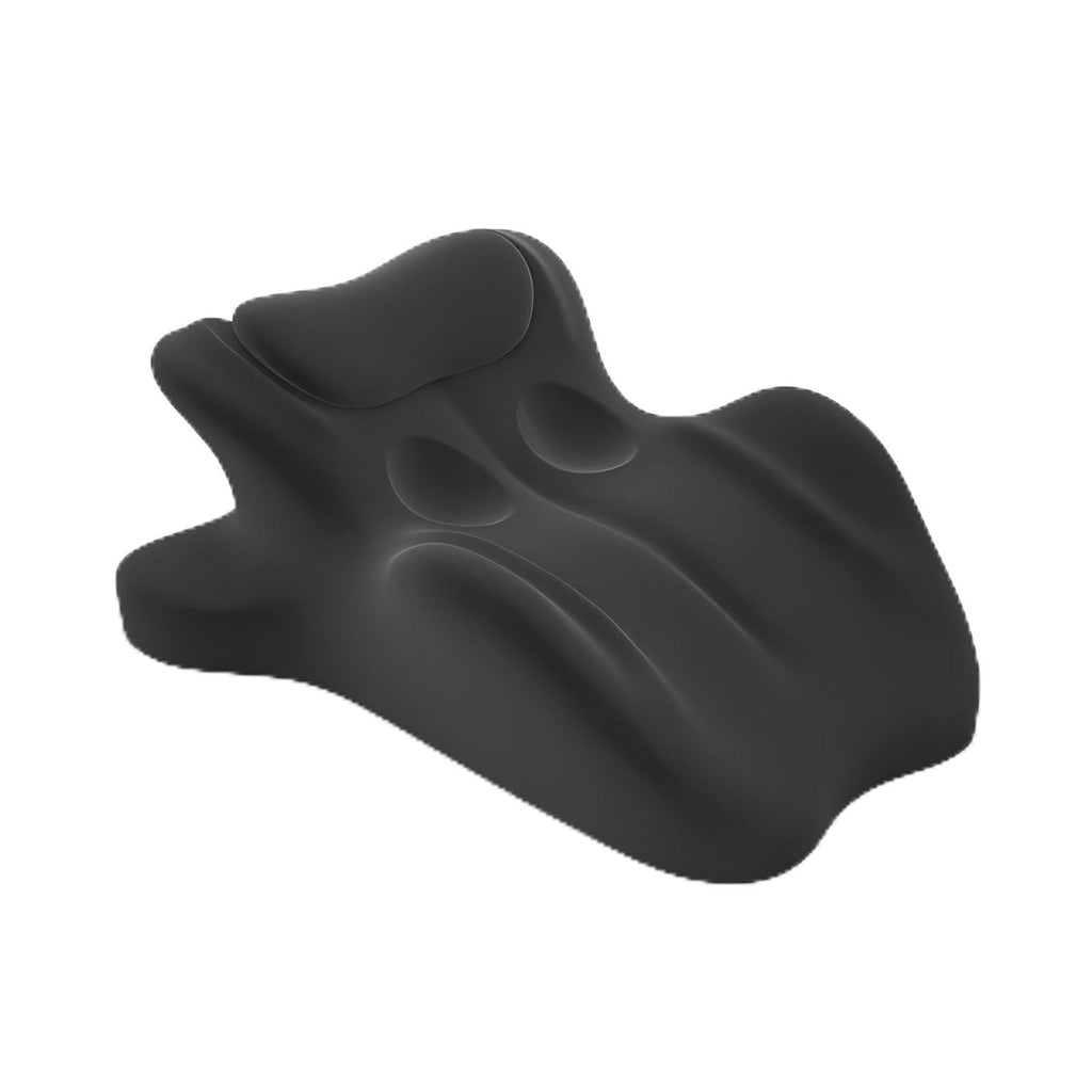 HOMEPAC Sweet Spot Pillow, Memory Foam Support Pillow for Couples, 27 Ergonomic Contoured Lounger Cushion for Back, Lumbar and Body Support, Multi-Functional Comfort Pillow (Black)