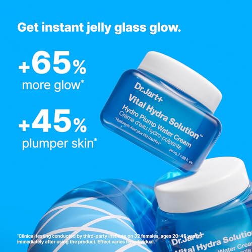 Dr.Jart+ Vital Hydra Solution Water Cream Glow Hydrating Face Moisturizer with Hyaluronic Acid | Korean Skin Care, 1.69 Fl Oz