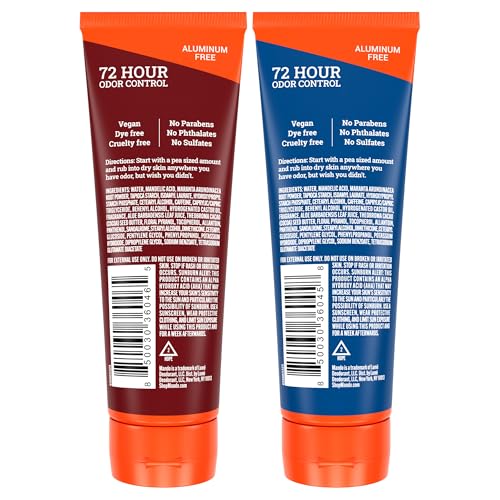 Mando Whole Body Deodorant For Men - Invisible Cream - 72 Hour Odor Control - Aluminum Free, Baking Soda Free, Skin Safe - 3 Ounce Tube (Pack of 2) - Pro Sport and Mount Fuji