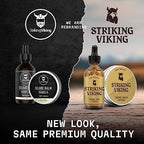 Striking Viking Folding Wooden Comb for Men - Sandalwood Switchblade Beard Comb for Grooming and Styling - Use Dry or With Oils & Balms