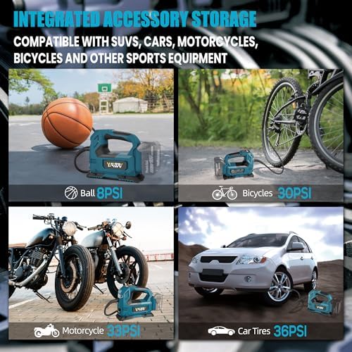 Cordless Tire Inflator Air Compressor for Makita 18V Battery, 160PSI Portable LED Light Handheld Air Pump with Digital Pressure Gauge for Cars Motorcycles Bikes Sport Balls(Battery Not Included)
