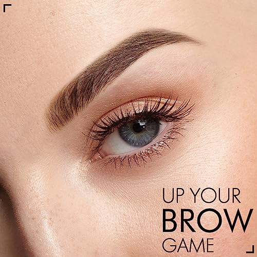 iMethod Eyebrow Stamp and Eyebrow Stencil Kit - Eye Brow Stamping Kit, Brow Stamp Kit, Brow Stencil and Stamp Kit, Brow Trio Eyebrow Kit, Perfect Bushy Eyebrows, Medium Brown
