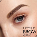 iMethod Eyebrow Stamp and Eyebrow Stencil Kit - Eye Brow Stamping Kit, Brow Stamp Kit, Brow Stencil and Stamp Kit, Brow Trio Eyebrow Kit, Perfect Bushy Eyebrows, Medium Brown