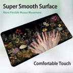 for MTG Game Playmat, for Magic TCG Rubber Play mat,Tabletop Card Playmats with Smooth Surface,Trading Card Inked Game Mat,Battle Game,Wildflower Mushroom