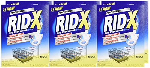 RID-X Professional Septic Treatment, Septic Tank Treatment, 12 Month Supply Of Powder (6 Packs x 2 Month Supply), 117.6 oz