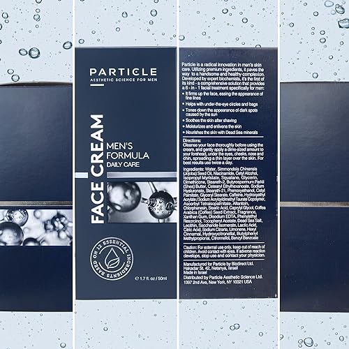 Particle 6-in-1 Face Cream for Men Anti-Aging Moisturizer, Reduces Wrinkles, Dark Spots & Eye Bags, Pack of 1 (1.7 oz.