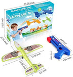 3 Pack Airplane Launcher Toy for Kids, 12.6" LED Foam Glider Plane, 2 Flight Mode Catapult Plane Boy Toys with Stickers, Outdoor Flying Toys Birthday Gifts for 4 5 6 7 8 9 10 12 Year Old Boys Girls