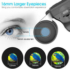 ZZSTAR 12x32 Binoculars with Built-in Camera, High Powered Binoculars for Adults, 2" LTPS Display 5MP 1080P Video Photo Recorder for Bird Watching Travel Concert, with 32GB Micro SD Card, Silver