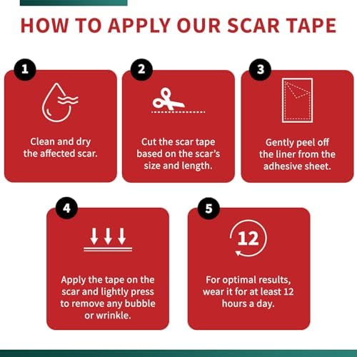 Medical-Grade Silicone Scar Tape Roll (1.6" x 118") Keloid Bump Removal Scar Sheets - Reusable Silicone Tape Scar Removal Strips, Scar Tape for Surgical Scars, C Section Scar Silicone Strips (2 Pack)