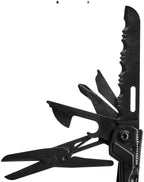 SOG PowerPint Mini Compact Stainless Steel Multi-Tool, 18 Lightweight Specialty Tools & SOG Multitool Pliers Pocket Knife, Black