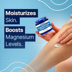Topical Magnesium Cream & Body Lotion 4oz. - Promotes Sleep and Soothing Relief for Sore Muscles, Leg Cramps, Etc. Made in The USA.