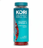 Kori Krill Antarctic Krill Oil Omega 3 Supplement, EPA & DHA, Superior Absorption vs Fish-Oil, 800 mg, 90 softgels