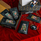 Bones Coffee Company Holiday Sample Pack Gift Set, Medium Roast Whole Bean Low Acid Flavored Coffee Beans (4 oz, Pack of 5)