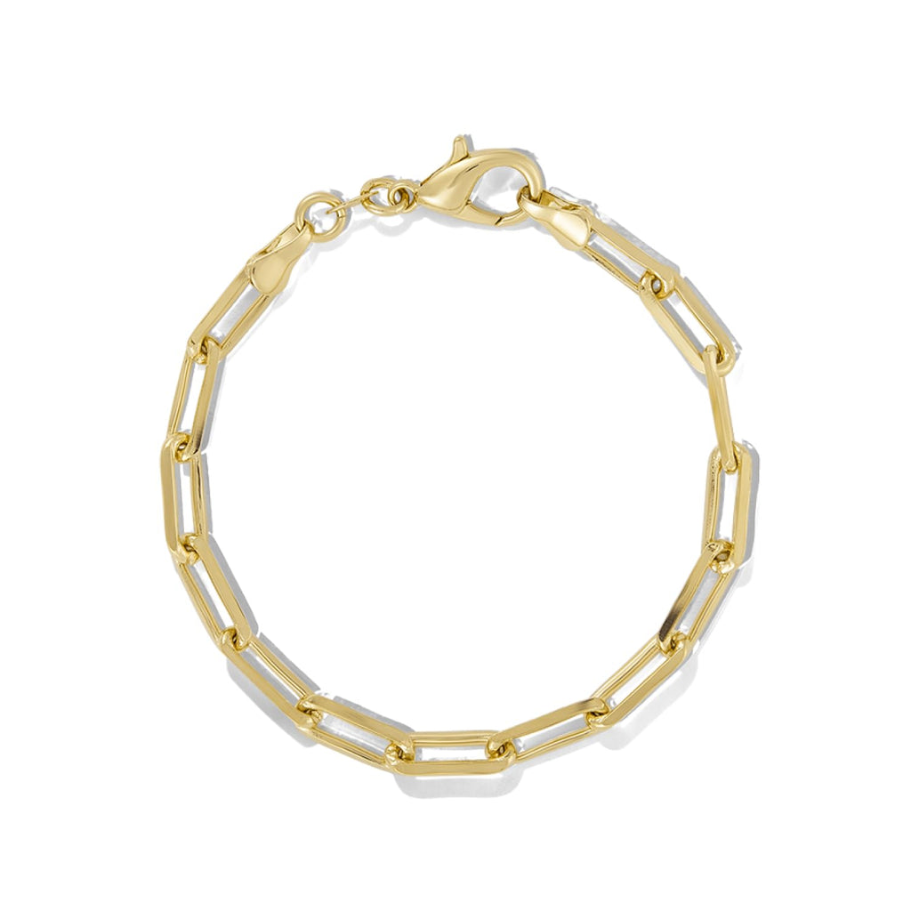 James Michelle Chunky Love Bracelet for Women – Premium Waterproof, Tarnish-Free, Gold PVD Coated Jewelry – Hypoallergenic – Perfect for Beach, Weddings, Gifts – 7 Inch Length