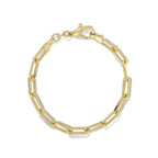 James Michelle Chunky Love Bracelet for Women – Premium Waterproof, Tarnish-Free, Gold PVD Coated Jewelry – Hypoallergenic – Perfect for Beach, Weddings, Gifts – 7 Inch Length