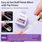 BTArtbox Nail Glue & Primer Set - 2 x 0.5 Fl Oz Acrylic French Ballerina Nail Gel, Long Lasting Super Strong 4 in 1 UV Nail Gel for Press On Nails