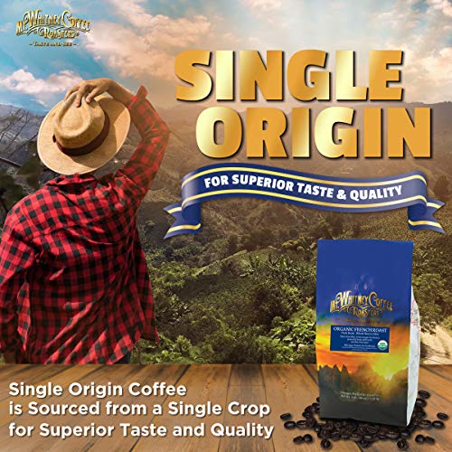Mt. Whitney Organic French Roast, Dark Roast, Low Acid Coffee (Whole Bean, 5 Lb)