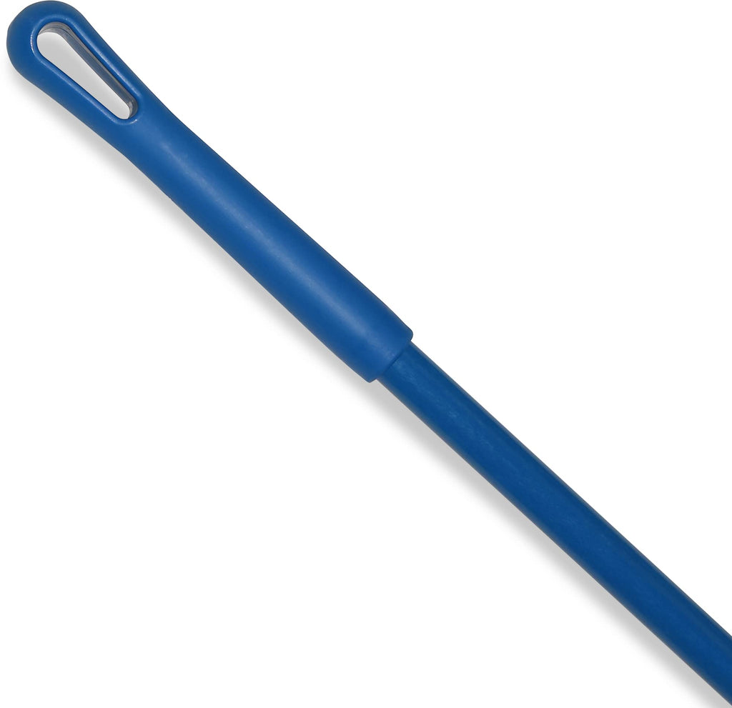 SPARTA 48" Fiberglass Replacement Handle with 3/4" Acme Thread Tip, Polyester Veil Reinforced, Hanging Cap, Commercial Cleaning, Blue
