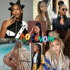 Braiding Hair 6Bundles Kinky Straight Bulk Hair for Braiding 900g No Weft Quality Synthetic Braiding Hair Extensions for Boho Braids Wet and Wavy Yaki Straight Bulk Hair for Micro braiding 20inch,4#