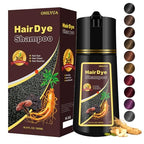 Wine Red Hair Dye, Hair Dye Shampoo for Men and Women, Hair Color Shampoo For Home Use, Shampoo Para Canas, Hair Dye Shampoo 3 in 1, 16.9 Fl Oz (Wine Red)