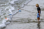 Surfer Dudes Classics Wave Powered Mini-Surfer and Surfboard Toy - Newport Naomi