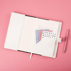 Nollh Diary with Lock for Girls and Women - 5.7 x 8.5 Inch Journal with Lock with Pen and Stickers, Birthday Gifts for 8-12 14 16 Year Old Girls, Gifts for Women