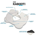 Contour Kabooti Donut Seat Cushion, 3-in-1 Design with Center Cutout for Tailbone Pain, Sciatica and Hemorrhoids