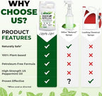 Mighty Mint Gallon (128 oz) Rodent Natural Peppermint Oil Spray with Cloth