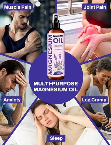 Venture Pal Moisturizing Magnesium Lotion，Magnesium Oil Spray for Sleep & Muscle Relaxation
