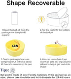 Ball Pit for Toddlers 35.43''x11.81 Baby Ball Pits Soft Memory Foam Ball Pit Round Kids Play Ball Pool Ideal Gift for Girls and Boys (Yellow, NO Balls)