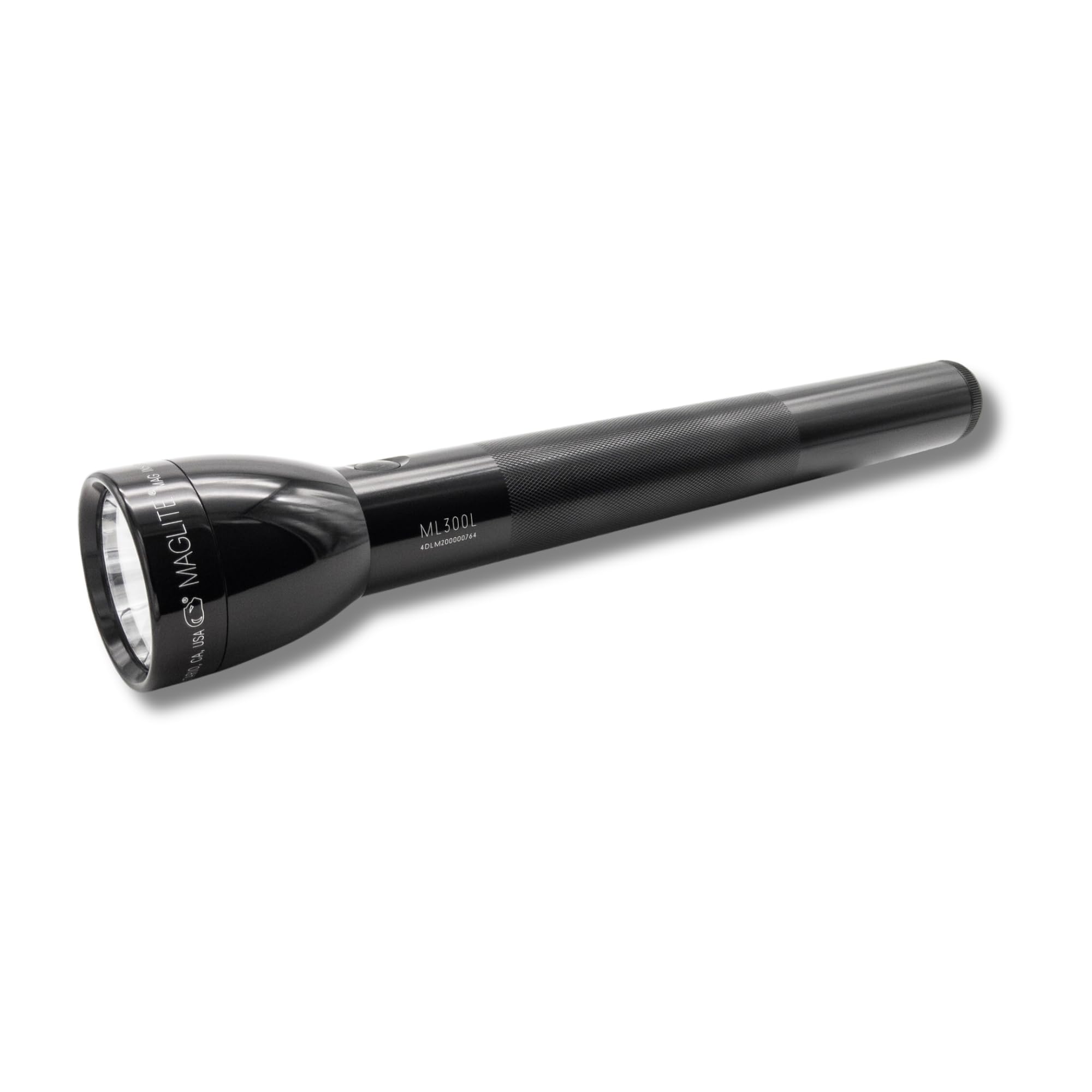 MagLite High Lumens LED Flashlight – ML300L 4-Cell D Flashlight with Adjustable Focus for Precise Beam, Long Battery Life, Water-Resistant for Emergency, Outdoor, and Camping – Black
