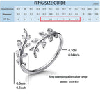HNMZZPL Adjustable S925 Sterling Silver Ring for Women