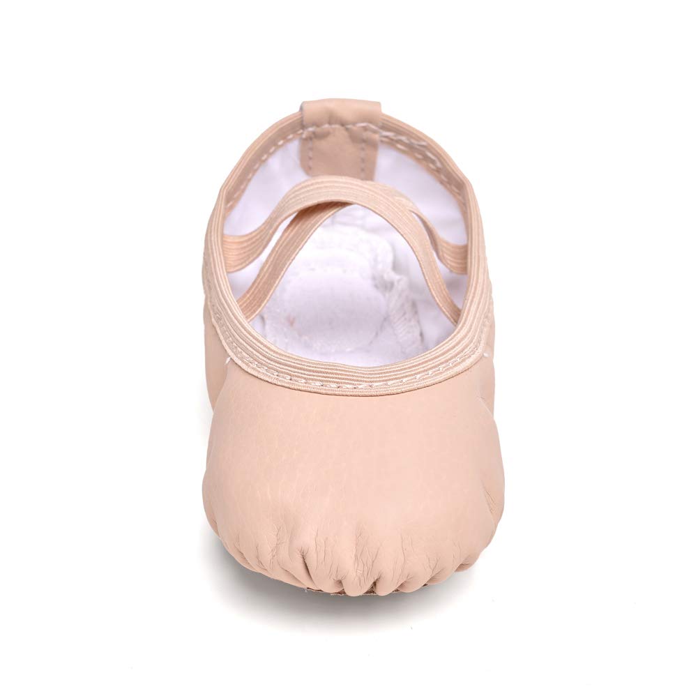 Stelle Ballet Shoes for Girls Toddler Soft Leather Split Sole(BP, 2ML)