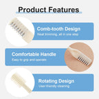 DSACL Nasal Hair Cutter, 2025 New Portable Manual Nose Hair Knife, Nasal Hair Trimmer for Men Women, 360 Rotating Nose Hair Removal Tool Travel Essential Halloween Christmas Gifts (Beige, 3 Pcs)