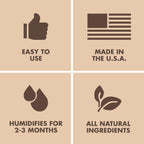 Boveda 75% Two-Way Humidity Control Packs – Size 60 – 12 Pack – Fix Major Moisture Loss/Low RH in Non-Plastic Humidifier – Moisture Absorbers – Individually Wrapped Hydration Packets