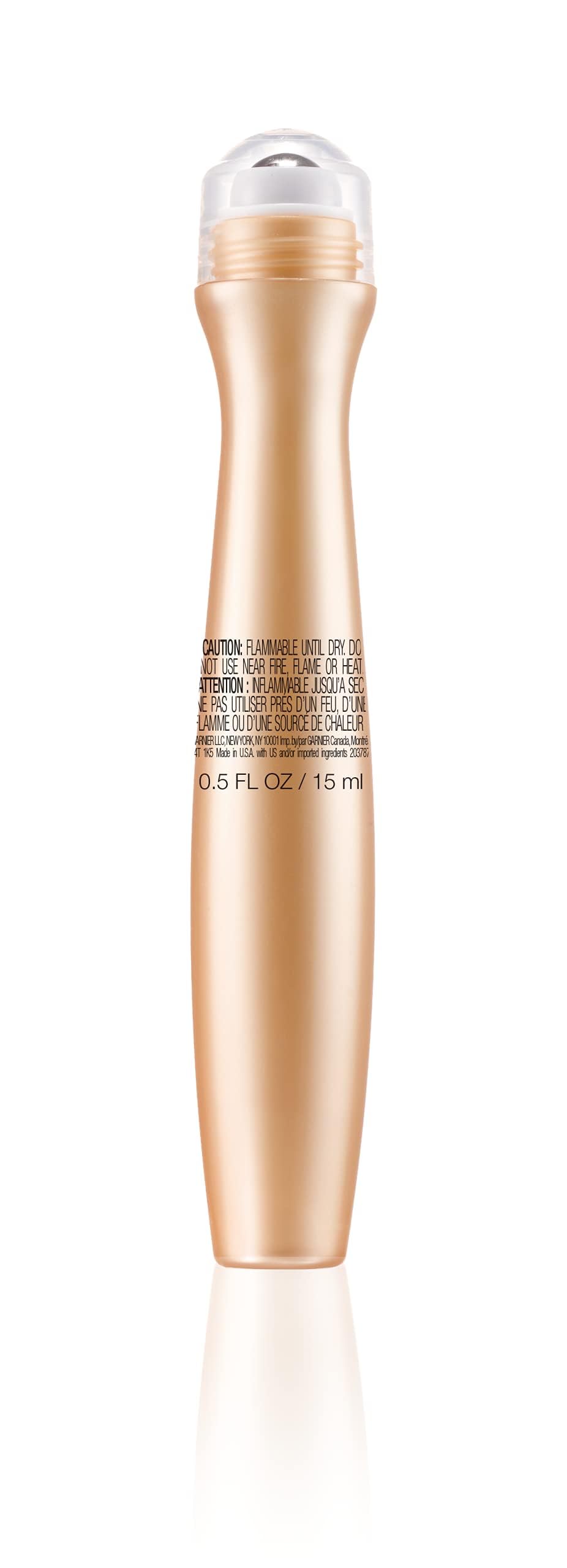 Garnier SkinActive Clearly Brighter Anti-Dark Circle Eye Roller, Sheer Tint Light/Medium, 0.5 Fl Oz (15mL), 1 Count (Packaging May Vary)