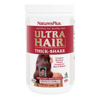 NaturesPlus Ultra Hair Thick Shake - 1 lb - French Vanilla Flavor - Hair Protein Powder for Healthy Growth - With Biotin & Amino Acids - Non-GMO, Gluten-Free - 16 Servings